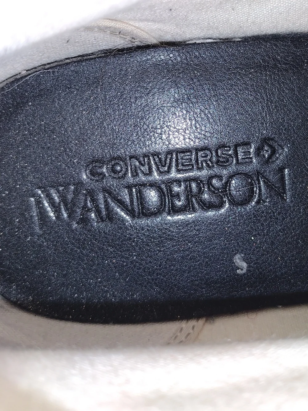 JW Anderson x Converse Orange Glitter High Top Sneakers - Picture 5 of 7